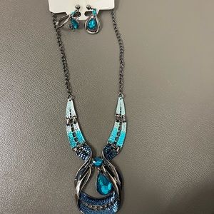 Necklace with matching earrings